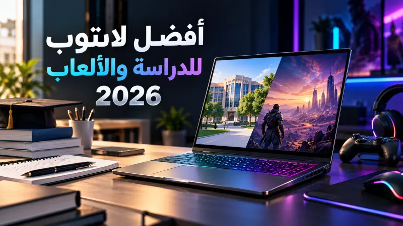 أفضل لابتوب للدراسة والألعاب 2026