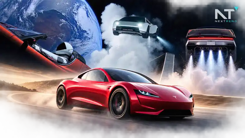 تسلا رودستر 2026 خلال استعراض تقنية الدفع الإضافي والمناورات الجوية