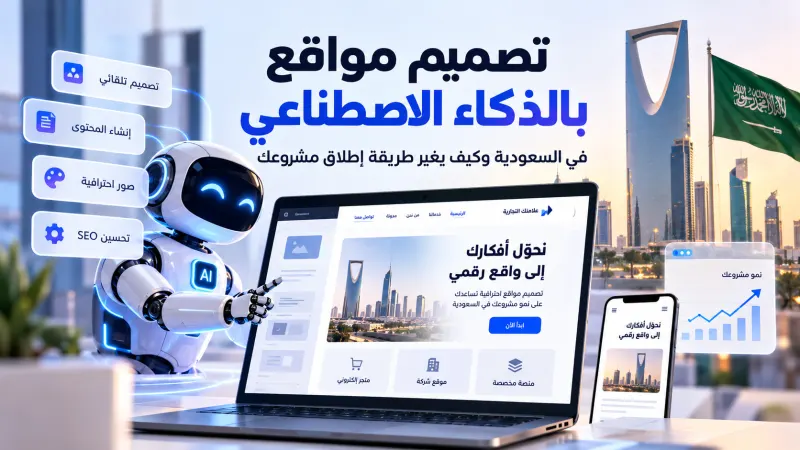 تصميم مواقع بالذكاء الاصطناعي