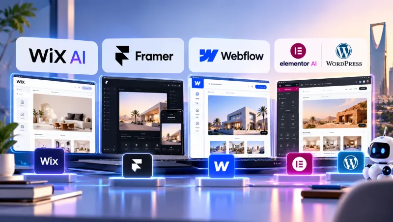 أدوات تصميم المواقع بالذكاء الاصطناعي