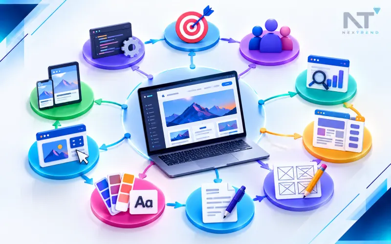 خطوات تصميم صفحة ويب احترافية من الفكرة حتى النشر