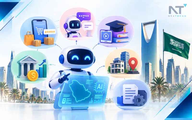 استخدامات الذكاء الاصطناعي في القطاعات السعودية