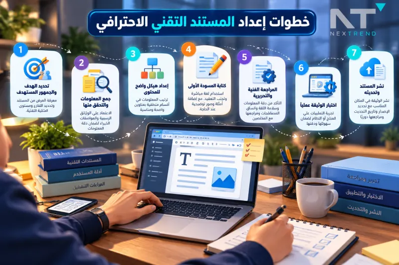 خطوات إعداد المستند التقني الاحترافي