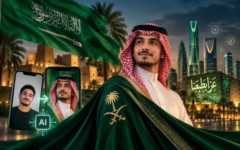 اليوم الوطني السعودي ai