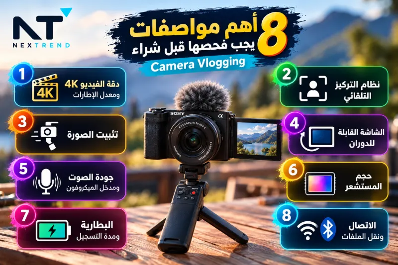 مواصفات Camera Vlogging