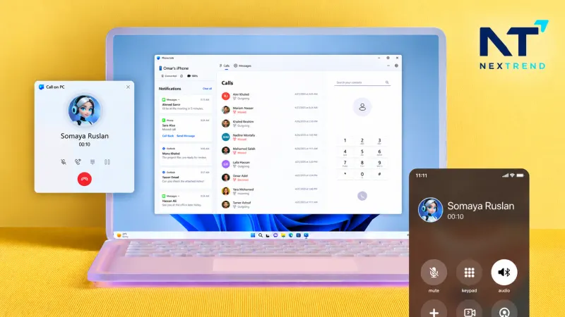 Phone Link لعرض التطبيقات المدعومة