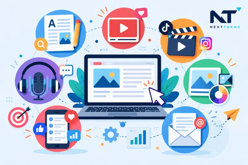 أنواع المحتوى الرقمي وأيها يحقق أعلى تفاعل