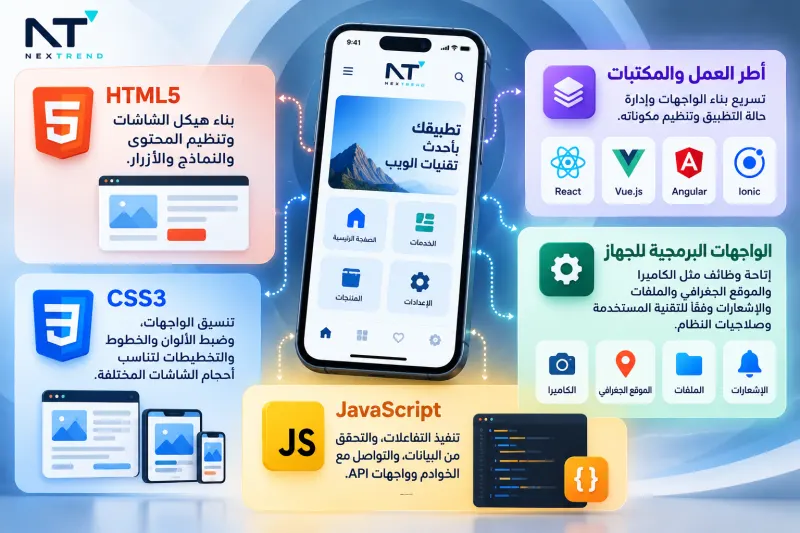 مفهوم تطوير تطبيقات الجوال باستخدام تقنيات الويب وآلية عمله